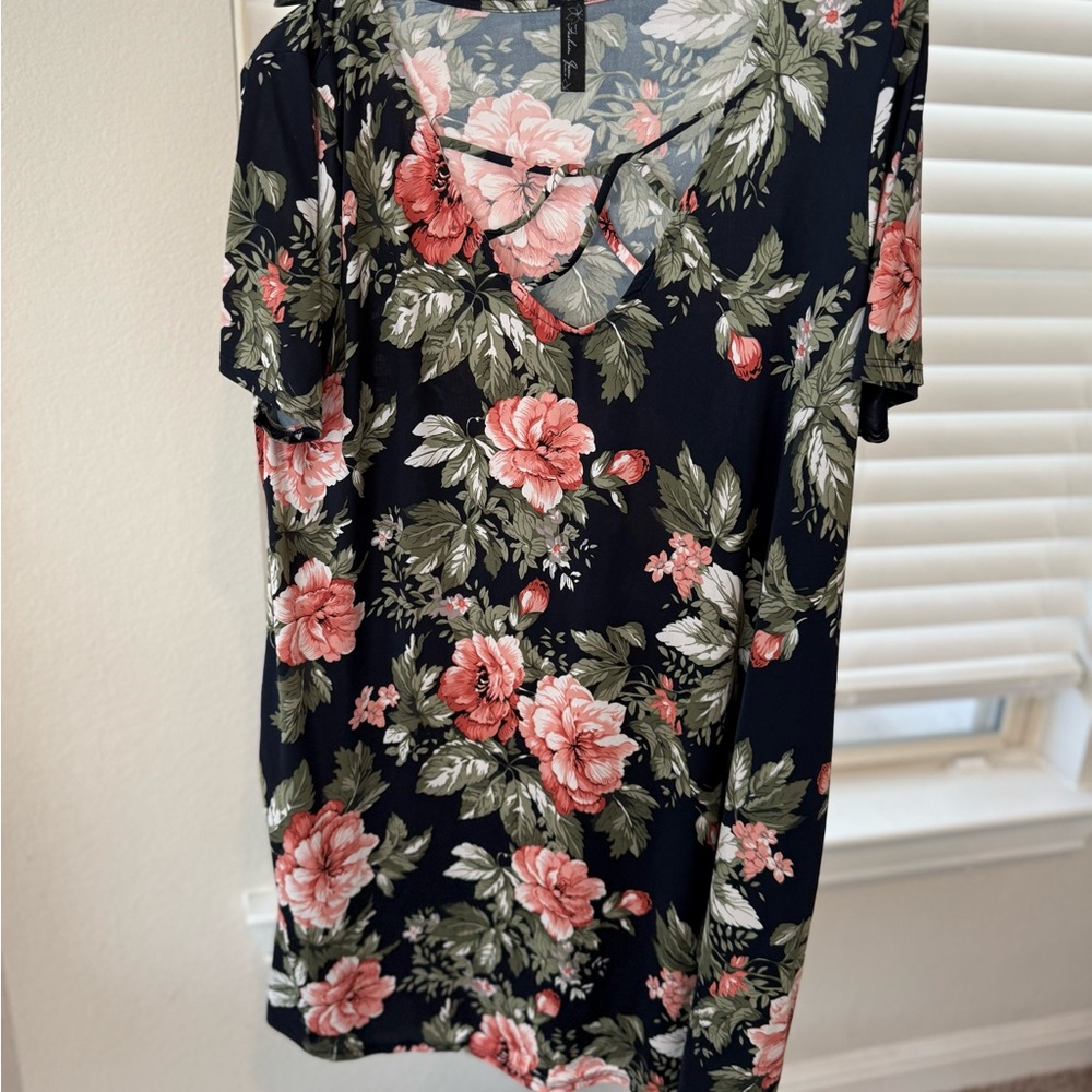 Floral V-Neck Dress